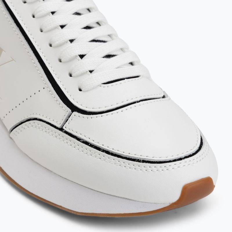 Damen-Schuhe Calvin Klein HW0HW02994 Retro Runner Sock Patch Leather bright white/black 7