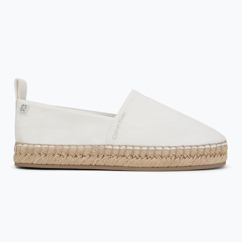 Damen-Espadrilles Calvin Klein HW0HW02931 Oblique Canvas Off White 2