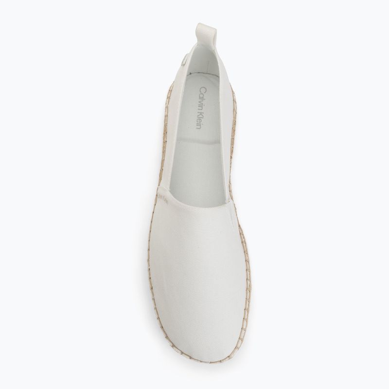 Damen-Espadrilles Calvin Klein HW0HW02931 Oblique Canvas Off White 5