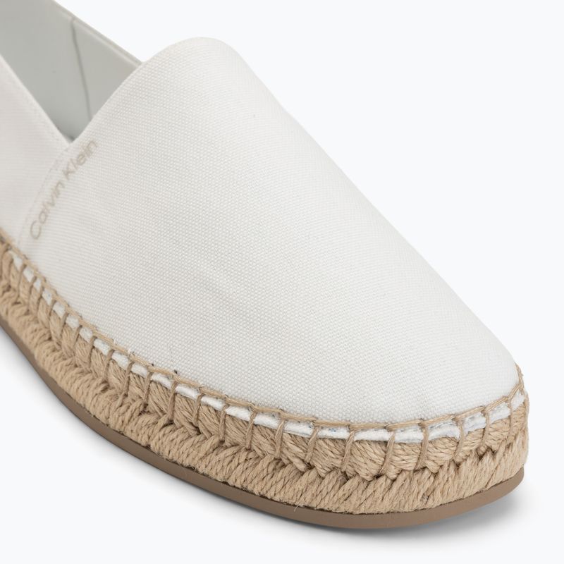 Damen-Espadrilles Calvin Klein HW0HW02931 Oblique Canvas Off White 7