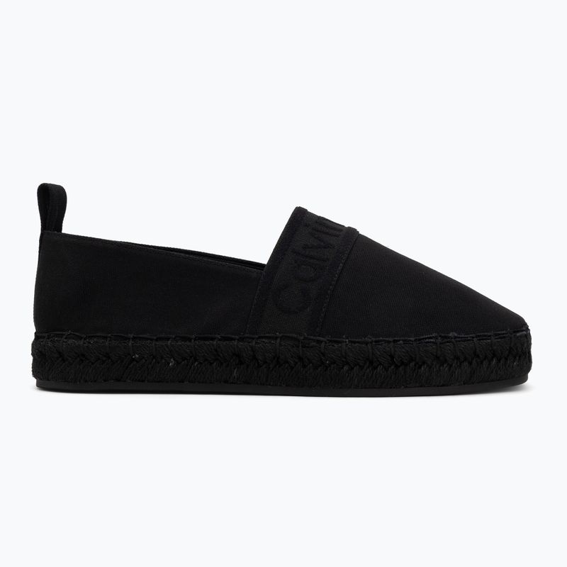 Damen-Espadrilles Calvin Klein HW0HW02934 Oblique Webbing Triple Black 2