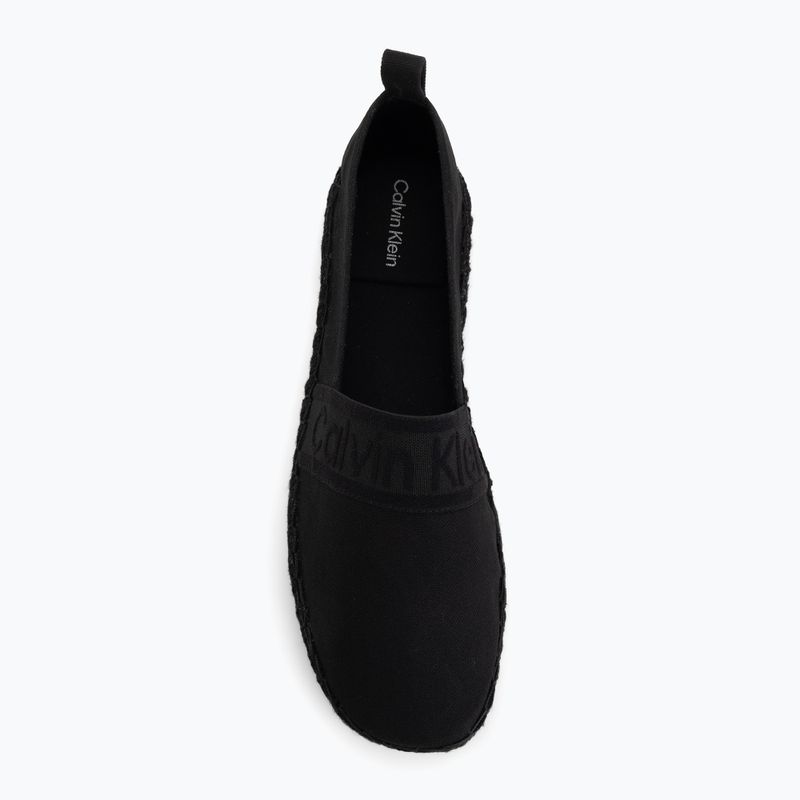 Damen-Espadrilles Calvin Klein HW0HW02934 Oblique Webbing Triple Black 5