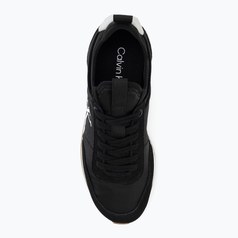Damenschuhe Calvin Klein YW0YW02060 Retro Runner Sock Laceup Mix Matt black/bright white 5