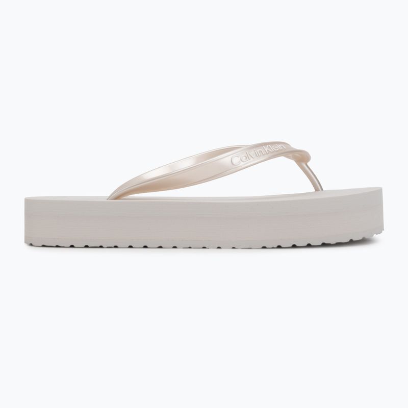 Damen Zehentrenner Calvin Klein HW0HW03120 Flatform silver 2