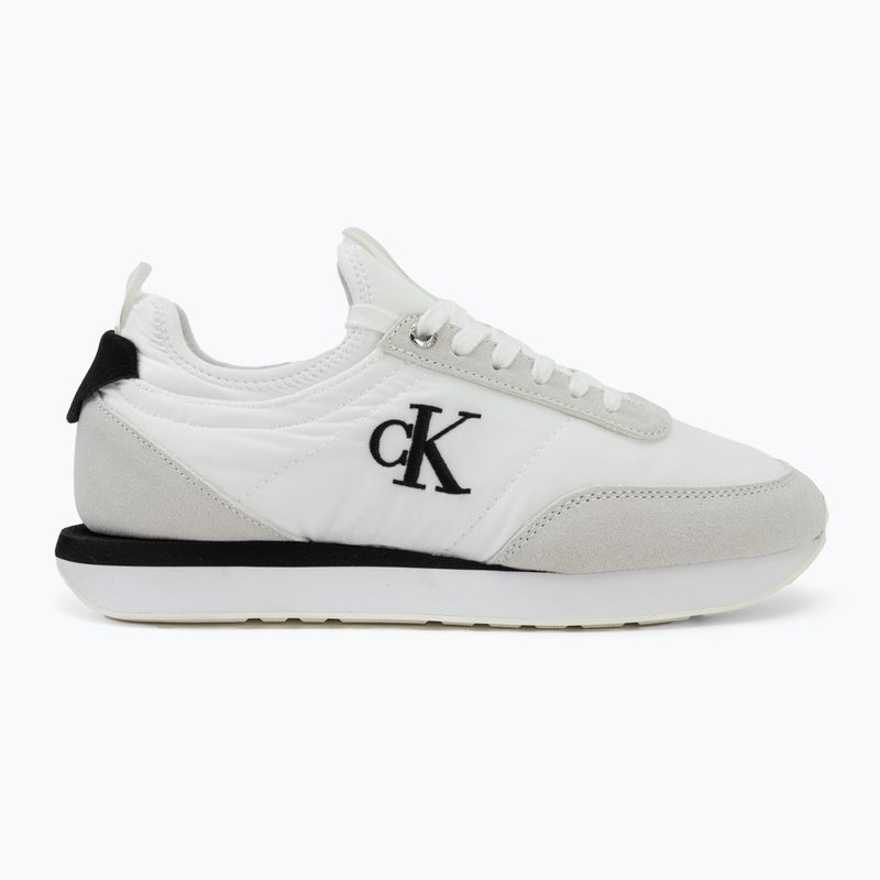 Damenschuhe Calvin Klein YW0YW02060 Retro Runner Sock Laceup Mix Mat bright white/black/marshmallow 2