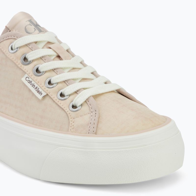 Damenschuhe Calvin Klein HW0HW02970 Vulc Flatf Laceup Ripst whisper pink/key largo 7