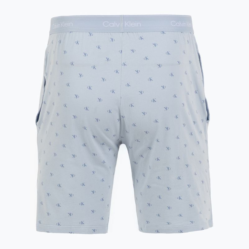Herrenpyjama Calvin Klein LV00NM2900 breezy blue top w/diamond logo 7