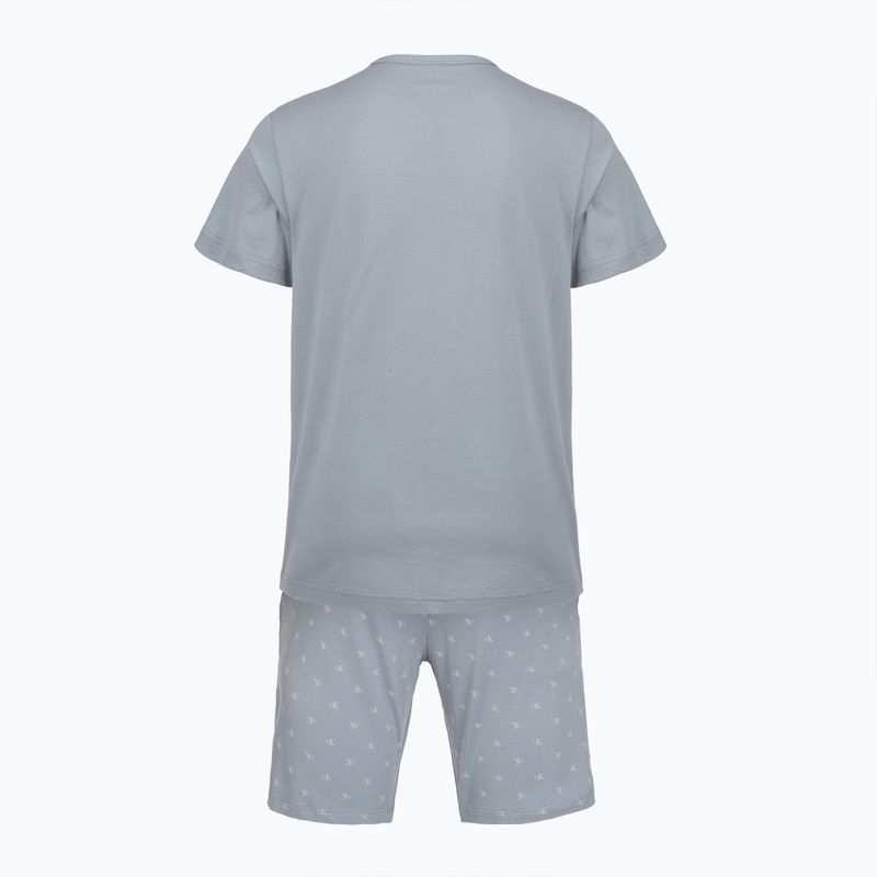 Herrenpyjama Calvin Klein LV00NM2900 misty grey top /diamond logo misty 2
