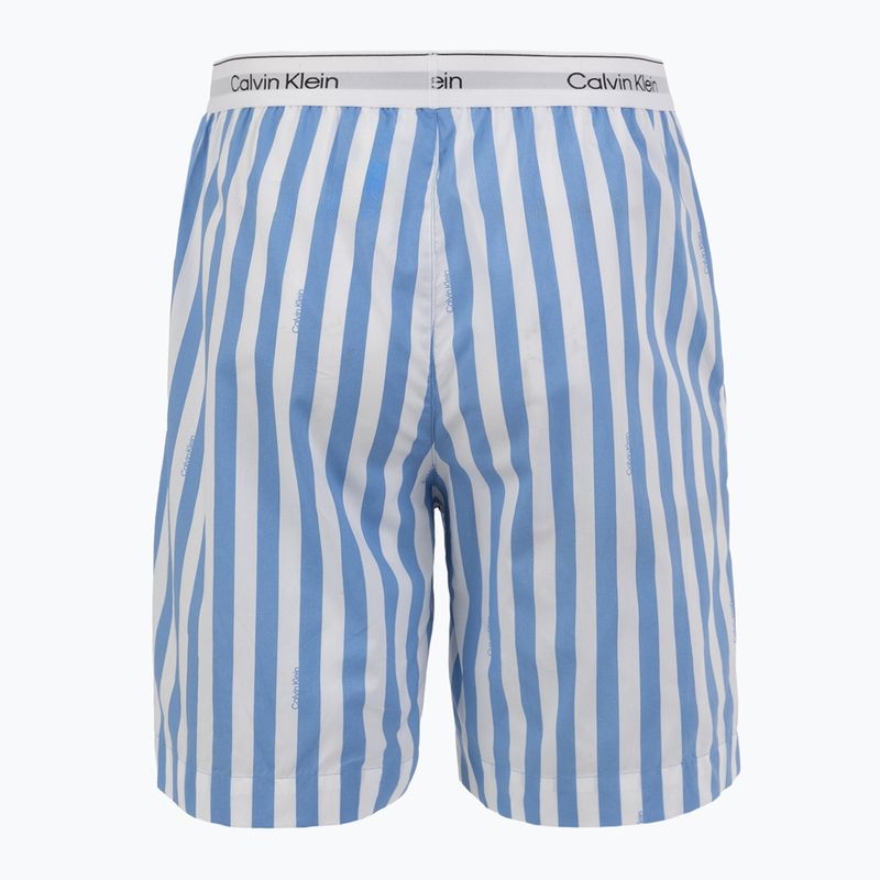 Herrenpyjama Calvin Klein LV00NM2903 classic white top/vertical boardway 7