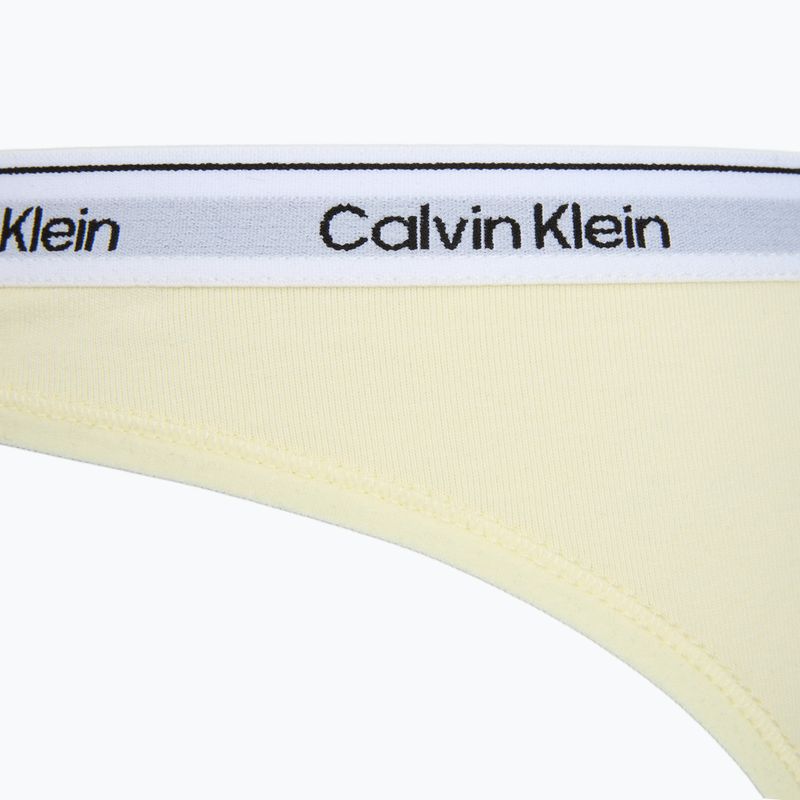 Damenstrings Calvin Klein LV00QD5209 Thong 3 pairs shoreline/snow heather/pear sorbe 6