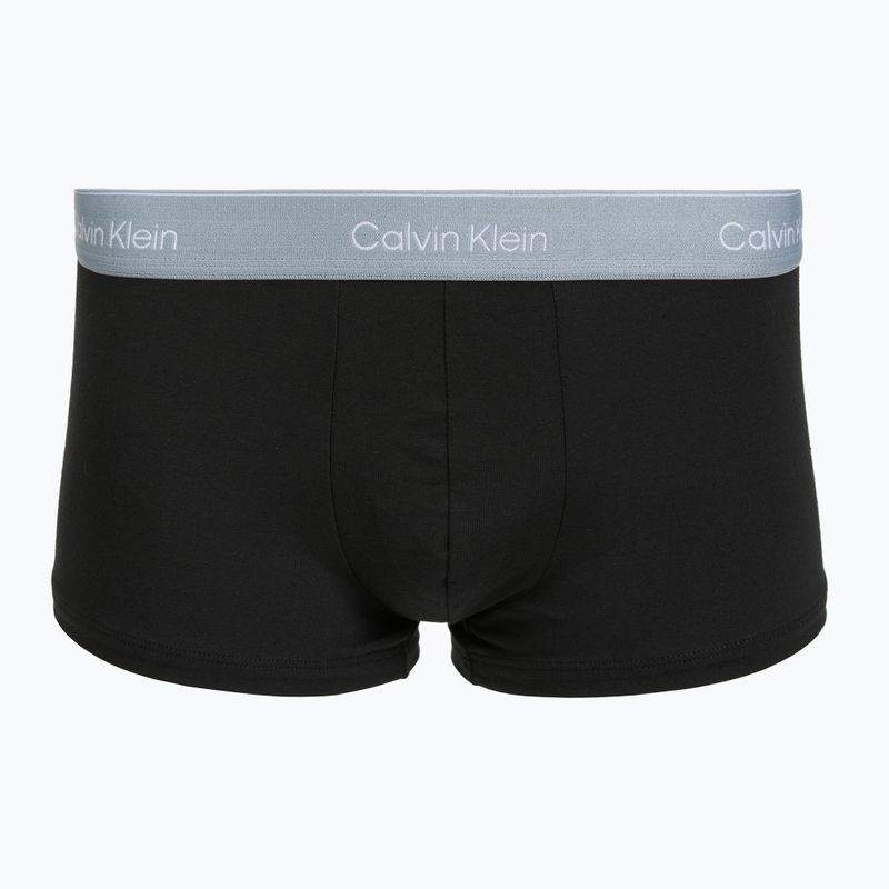 Herren-Boxershorts Calvin Klein LV00NB4390 Low Rise Trunk 5 pairs black wb/blue descent wb/green bi/khaki 2