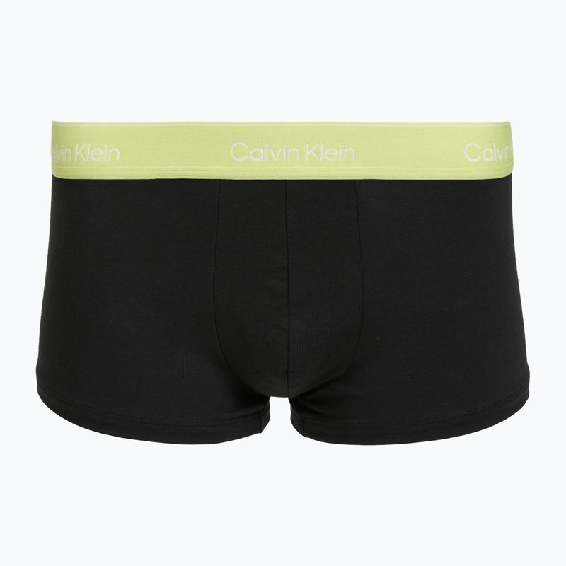 Herren-Boxershorts Calvin Klein LV00NB4390 Low Rise Trunk 5 pairs black wb/blue descent wb/green bi/khaki 3