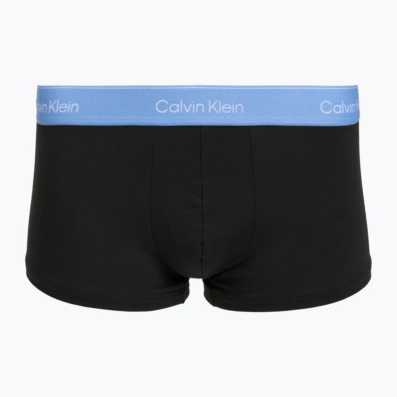 Herren-Boxershorts Calvin Klein LV00NB4390 Low Rise Trunk 5 pairs black wb/blue descent wb/green bi/khaki 4