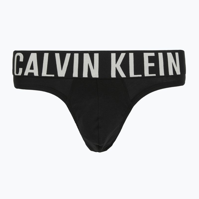 Herren-Slips Calvin Klein 000NB3607A Hip Brief 3 pairs black with oatmeal logo/black with age 2