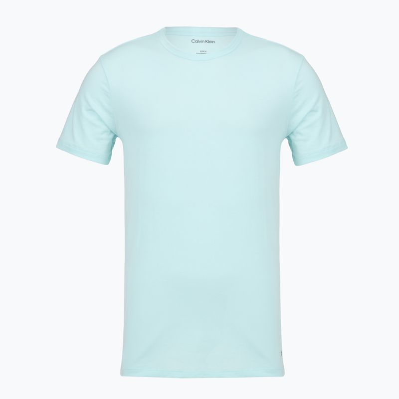 Herren T-Shirt Calvin Klein LV00NB4185 Crew Neck 3 pcs. black in sea spray emb/sea spray in 2