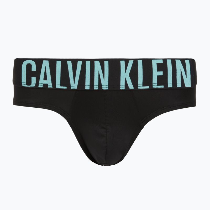 Herren-Slips Calvin Klein 000NB3610A Hip Brief 3 pairs black w/ombre blue logo/black w/c 2