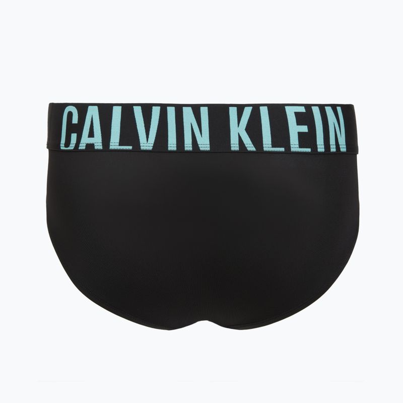 Herren-Slips Calvin Klein 000NB3610A Hip Brief 3 pairs black w/ombre blue logo/black w/c 3