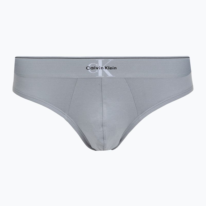 Herrenslips Calvin Klein LV00NB4471 Hip Brief 3 Paar black/misty grey/white 3