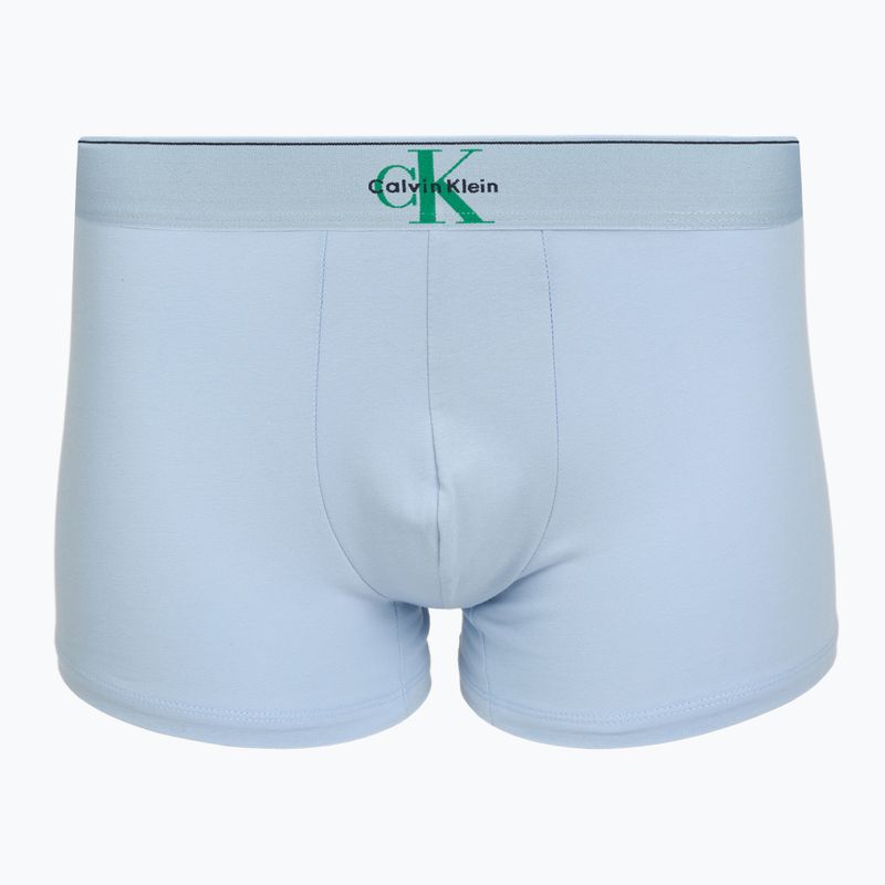 Herren Boxershorts Calvin Klein LV00NB4472 Trunk 3 Paar shoreline/mardi gras green/cent s 2