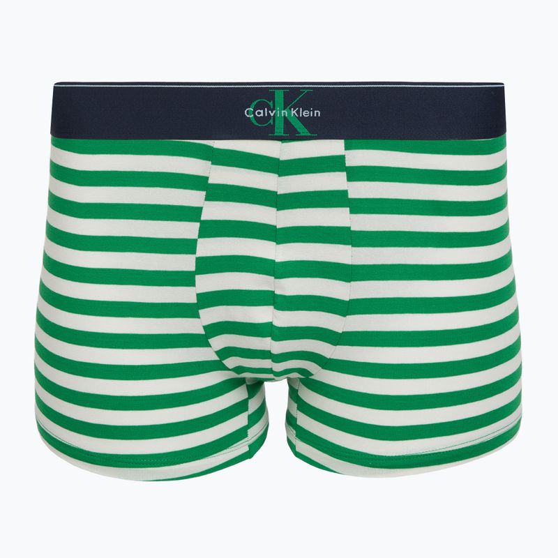 Herren Boxershorts Calvin Klein LV00NB4472 Trunk 3 Paar shoreline/mardi gras green/cent s 3