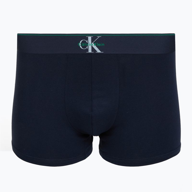 Herren Boxershorts Calvin Klein LV00NB4472 Trunk 3 Paar shoreline/mardi gras green/cent s 4