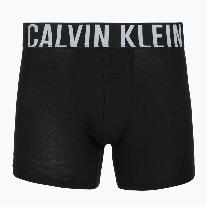 Boxershorts Calvin Klein 000NB3609A Boxer Brief 3 pairs black w/harbor mist logo/black w 5