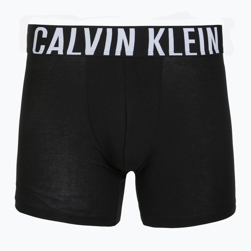 Boxershorts Calvin Klein 000NB3609A Boxer Brief 3 pairs black w/harbor mist logo/black w 6