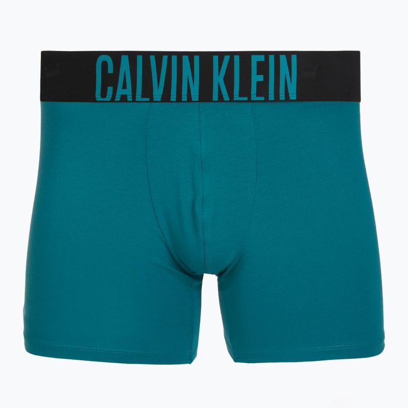 Boxershorts Calvin Klein 000NB3609A Boxer Brief 3 pairs oatmeal/aged redwood/bright turquoise 3
