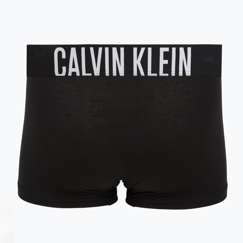 Herrenboxershorts Calvin Klein 000NB3608A Trunk 3 pairs black with harbor mist logo/ black with 4