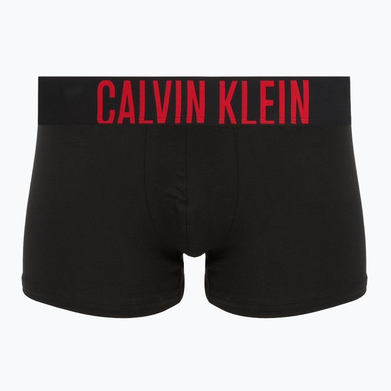 Herren-Boxershorts Calvin Klein 000NB3608A Trunk 3 Paar schwarz mit Haferflocken-Logo/schwarz mit Age 4