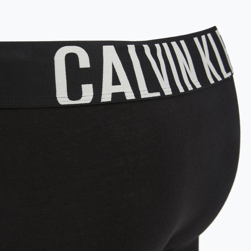 Herren-Boxershorts Calvin Klein 000NB3608A Trunk 3 Paar schwarz mit Haferflocken-Logo/schwarz mit Age 6