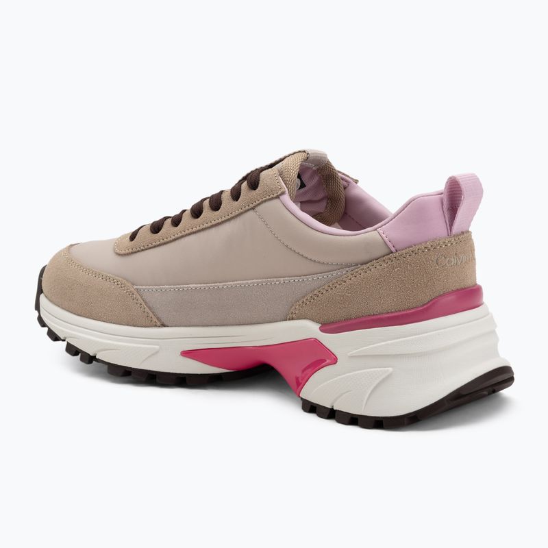 Damenschuhe Calvin Klein YW0YW02075 Hike Runner MG Nylon Mix chateau/silver mink/pink 3