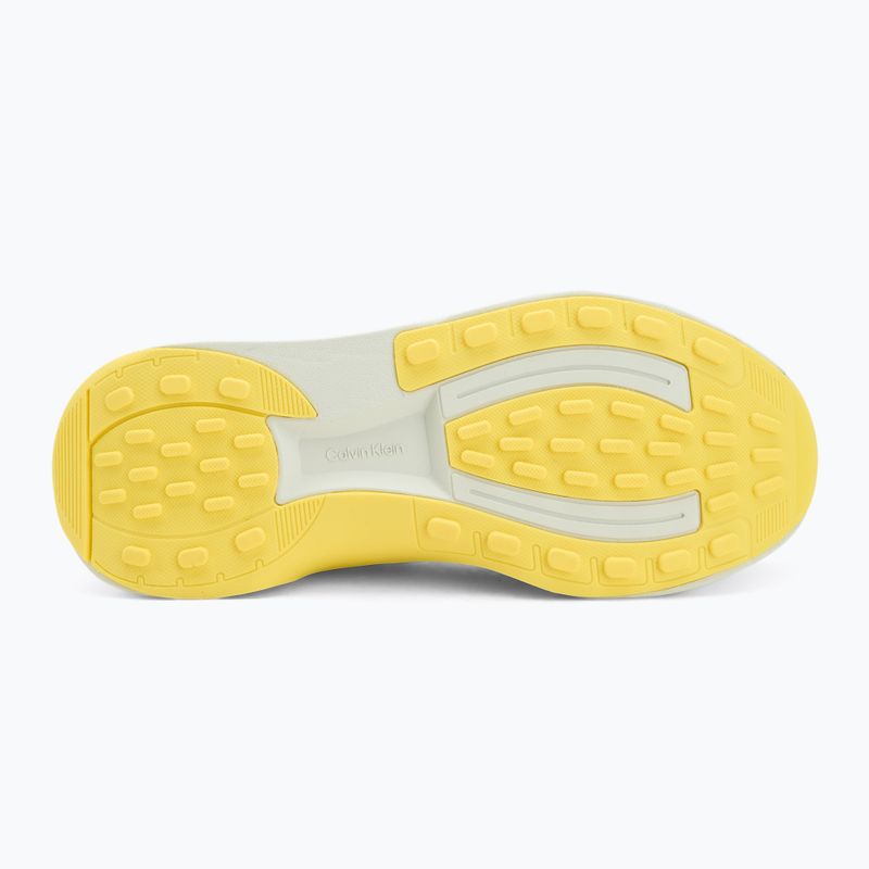 Herrenschuhe Calvin Klein YM0YM01457 Chunky Runner Lace Up Sock Knit vaporous white/coal/buttercup 4