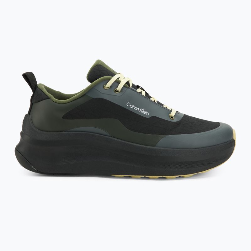 Herren-Sneaker Calvin Klein YM0YM01456 Chunky Runner Lace Up Mix Aop black/medieval forest/coal/lime 2