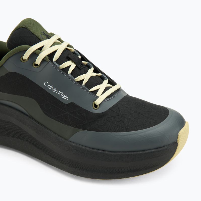 Herren-Sneaker Calvin Klein YM0YM01456 Chunky Runner Lace Up Mix Aop black/medieval forest/coal/lime 7