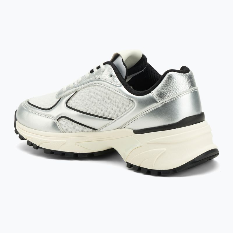 Damenschuhe Calvin Klein YW0YW02063 Hike Runner Lace Up Mesh Mix silver/black/bright white 3