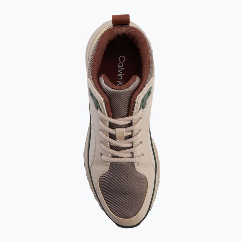Herrenschuhe Calvin Klein YM0YM01418 Hike Runner Mid Laceup Tech Mix desert taupe/smog/sorrel/thyme 5