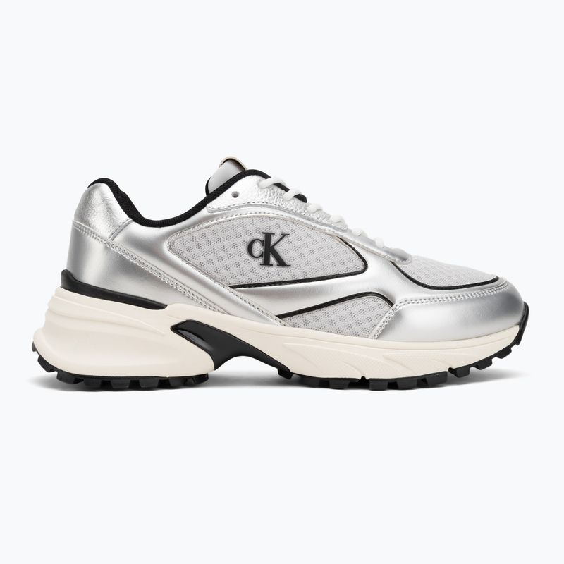 Herren-Sneaker Calvin Klein YM0YM01402 Hike Runner Laceup Mesh Mix silver/black/marshmallow 2