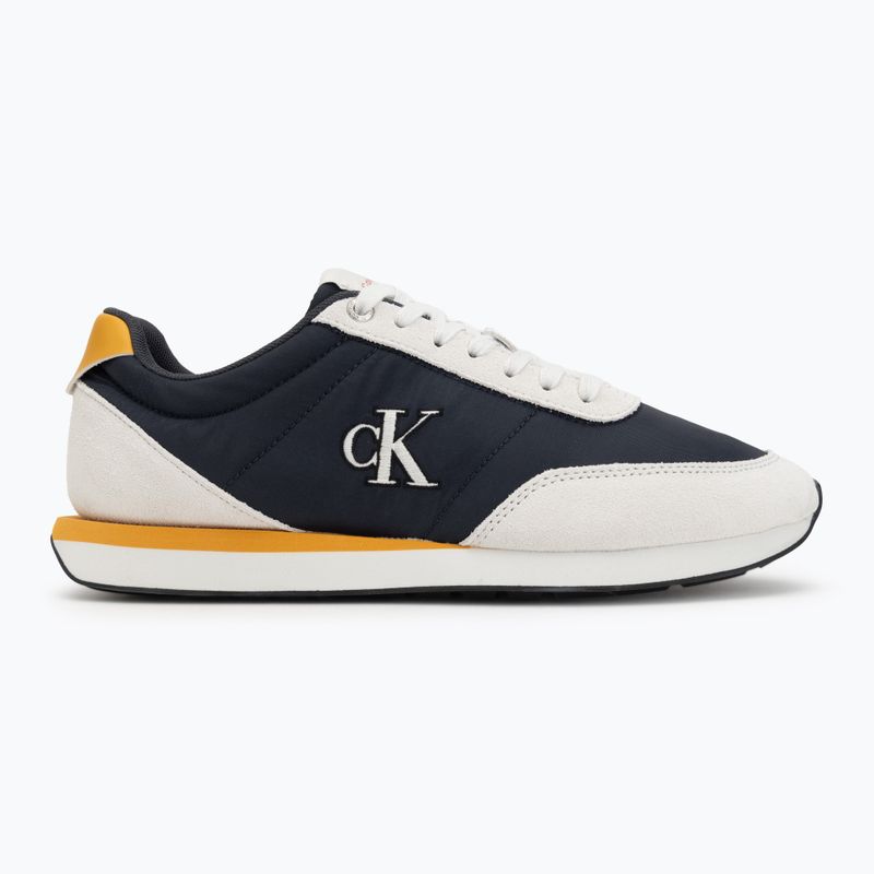 Herren Schuhe Calvin Klein YM0YM01361 Retro Runner Ess Mix Mat vaporous white/casual bluee/cooling 2