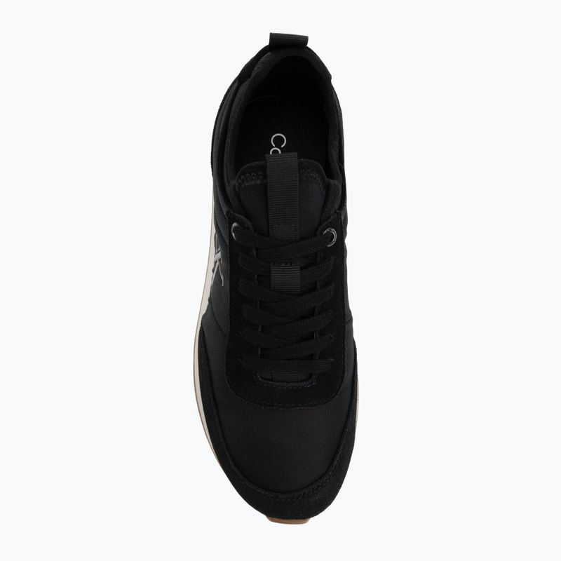 Damen-Schuhe Calvin Klein YW0YW02060 Retro Runner Sock Laceup Mix Mat black/gyn metal/gum 5