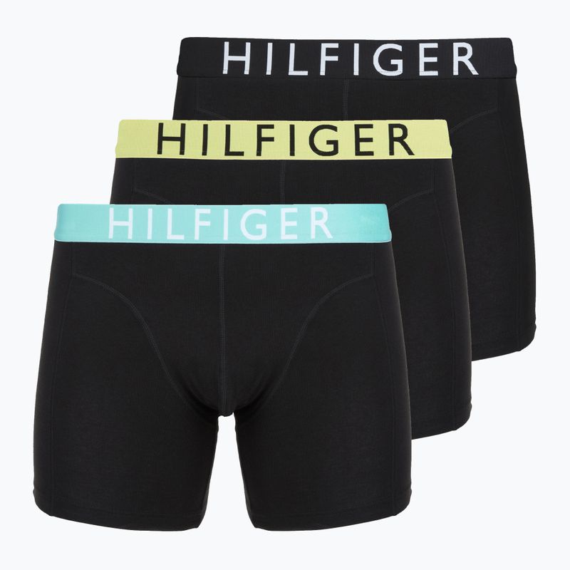 Tommy Hilfiger Boxershorts Brief 3er-Pack lemon curd/arctic aqua/schwarz