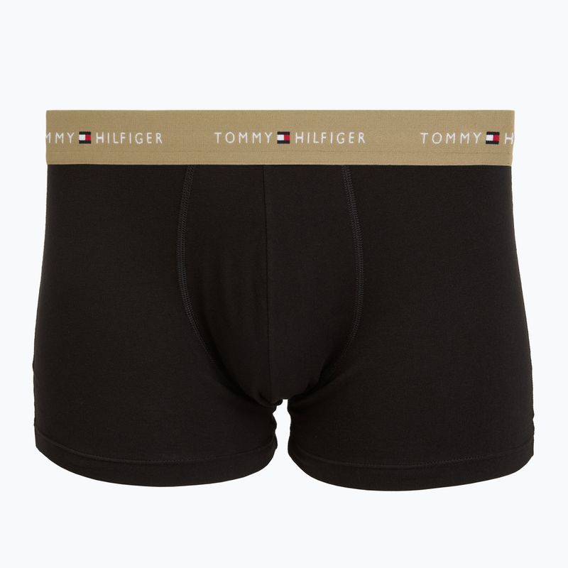 Herrenboxershorts Tommy Hilfiger Trunk WB 3 pairs army green/wdg blue/ptch blue 2