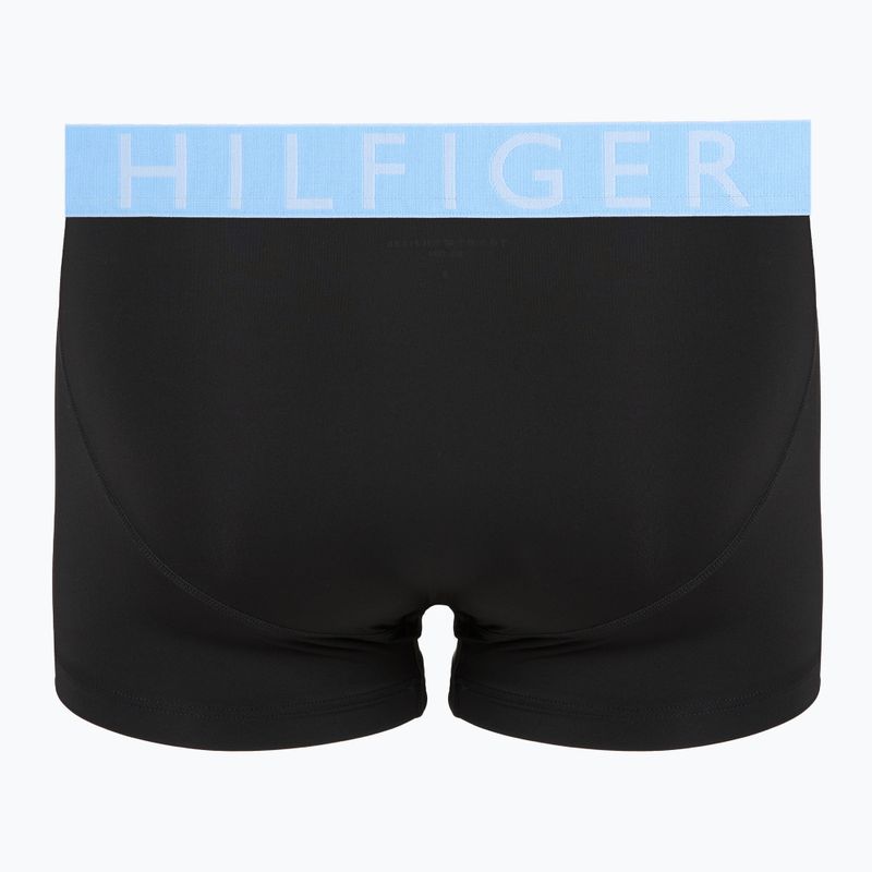 Herrenboxershorts Tommy Hilfiger Trunk WB Cooling Technology 3 steam tra rd/brz blue/jde wnk 3