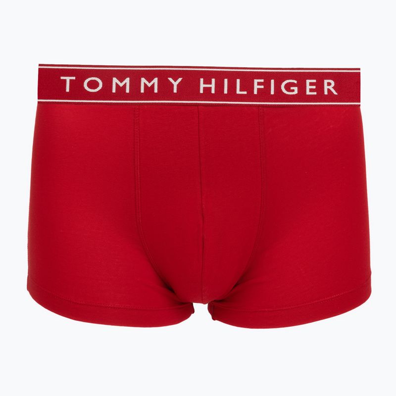 Herrenboxershorts Tommy Hilfiger Trunk Dtm white/medium red/navy blue 3