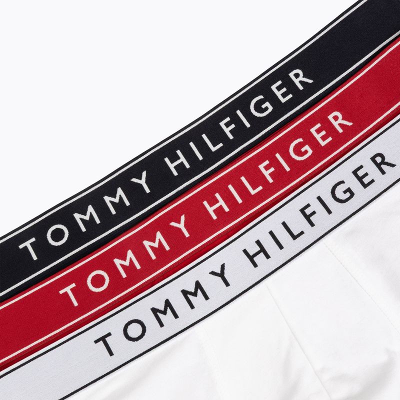 Herrenboxershorts Tommy Hilfiger Trunk Dtm white/medium red/navy blue 6