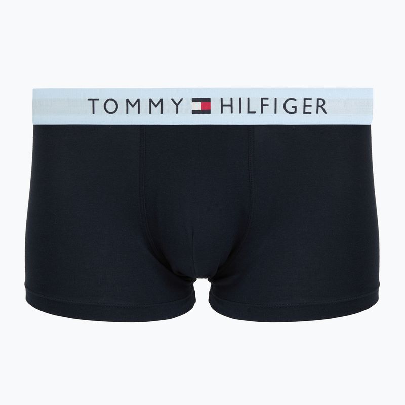 Herrenboxershorts Tommy Hilfiger Trunk WB 3 pairs dark ash/brzy blue/rouge 2