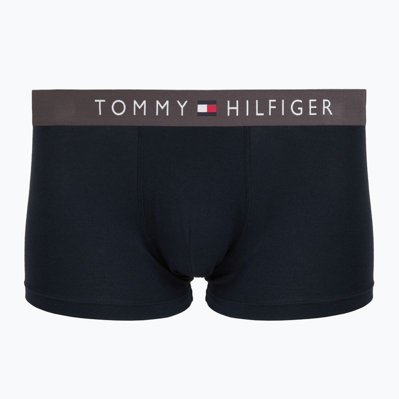 Herrenboxershorts Tommy Hilfiger Trunk WB 3 pairs dark ash/brzy blue/rouge 3