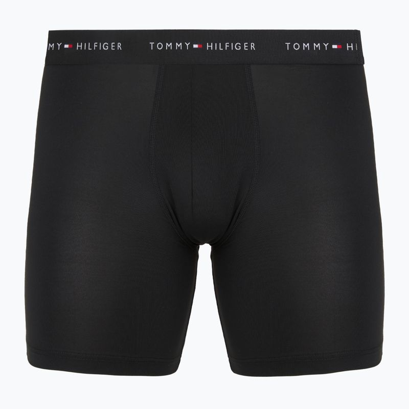 Herrenboxershorts Tommy Hilfiger Micro Long 3 pack black/black/black 2