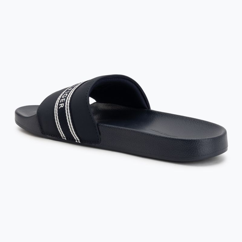 Damen-Pantoletten Tommy Hilfiger Webbing Pool space blue 3