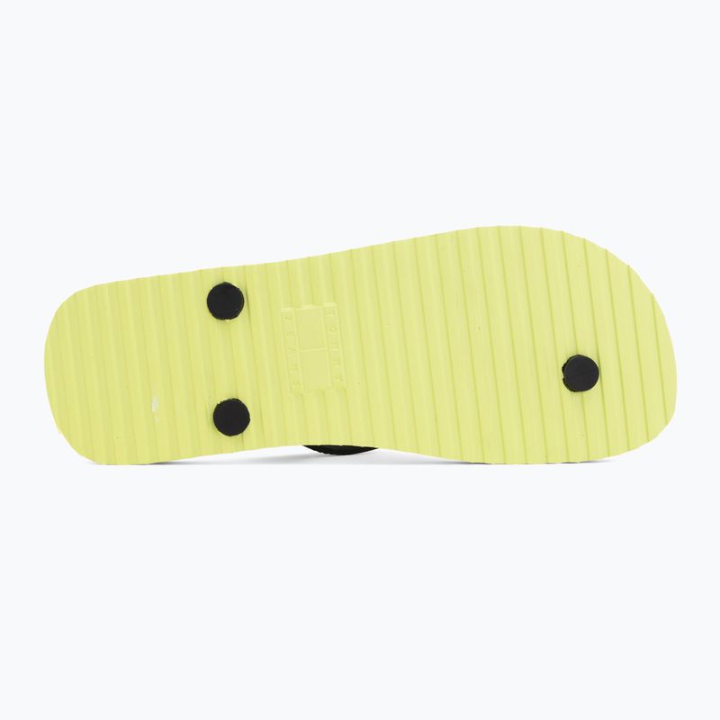 Damen Zehentrenner Tommy Jeans Logo Summer lime essence/black 4